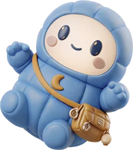 うでをあげてよろこぶホシ