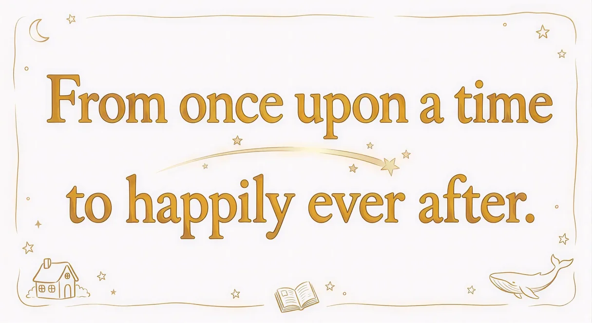 From once upon a time to happily ever after.