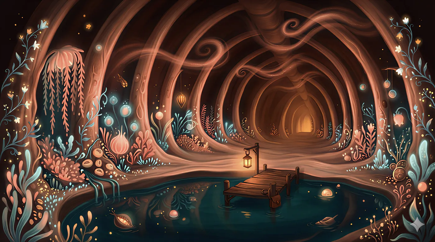 Inside the Whale, one of Mukashi's worlds